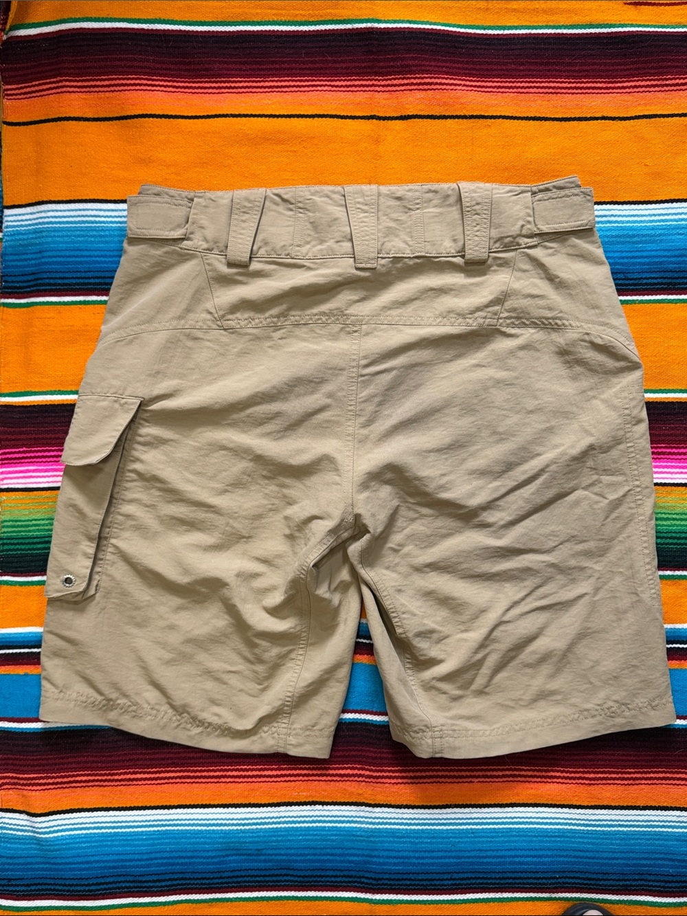 The North Face Men's Khaki Mountain Biking Cargo Shorts Cycling Medium - Picture 2 of 12
